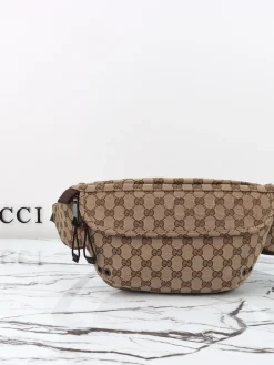 GUCCI Crossbody Bags Leather (Brown-Beige) 32X17X5CM C20202608060213