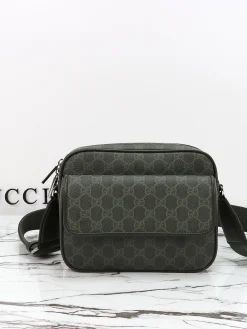 GUCCI Crossbody Bags Leather (Dark Green) 23X18X12CM C90202608060076