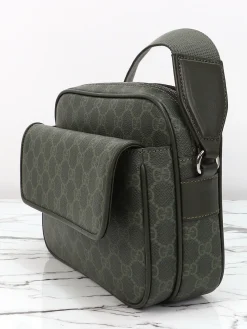 Alternative view of GUCCI Crossbody Bags Leather (Dark Green) 23X18X12CM C90202608060076