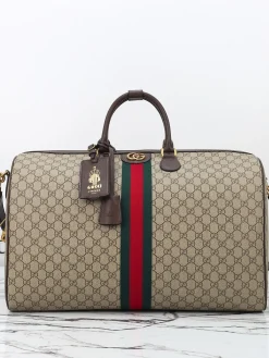 GUCCI Duffles Bags Leather (Beige-Brown) 52X33X28CM G50202608060402