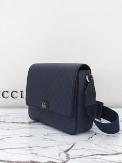 Alternative view of GUCCI Messenger Bags (Blue-Black) 28X22X8CM D40202608060431