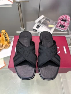 GUCCI Sandals Jacquard Rubber EU37-46 A60202608031203