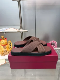 Alternative view of GUCCI Sandals Jacquard Rubber Sheepskin EU37-46 A60202608031205