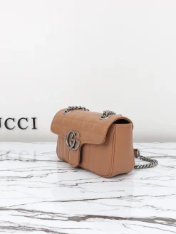 Alternative view of GUCCI Shoulder Bags Calfskin Leather (Brown-SiGUCCIer) 22X13X6 CM D80202608060322