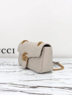 Alternative view of GUCCI Shoulder Bags Leather (Beige-Gold) 26x15x7 cm D10202608060319