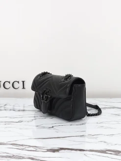 Alternative view of GUCCI Shoulder Bags Leather (Black) 23X14X6 CM D10202608060337