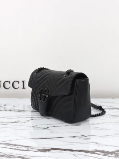 Alternative view of GUCCI Shoulder Bags Leather (Black) 26x15x7cm D30202608060314