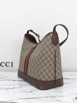 Alternative view of GUCCI Shoulder Bags Leather (Brown-Beige) 34X32X17 CM D50202608060236