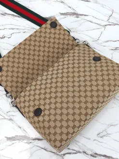 Alternative view of GUCCI Shoulder Bags Leather (Brown-Black) 36X25X12CM D50202608060085