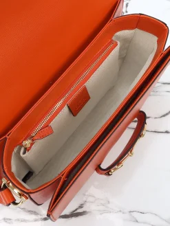 Alternative view of GUCCI Shoulder Bags Leather (Orange-Gold) 25X18X8CM E80202608060344