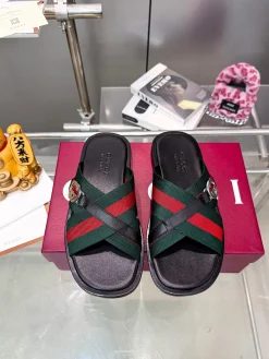 GUCCI Slides Fabric Rubber EU38-46 A60202608031199
