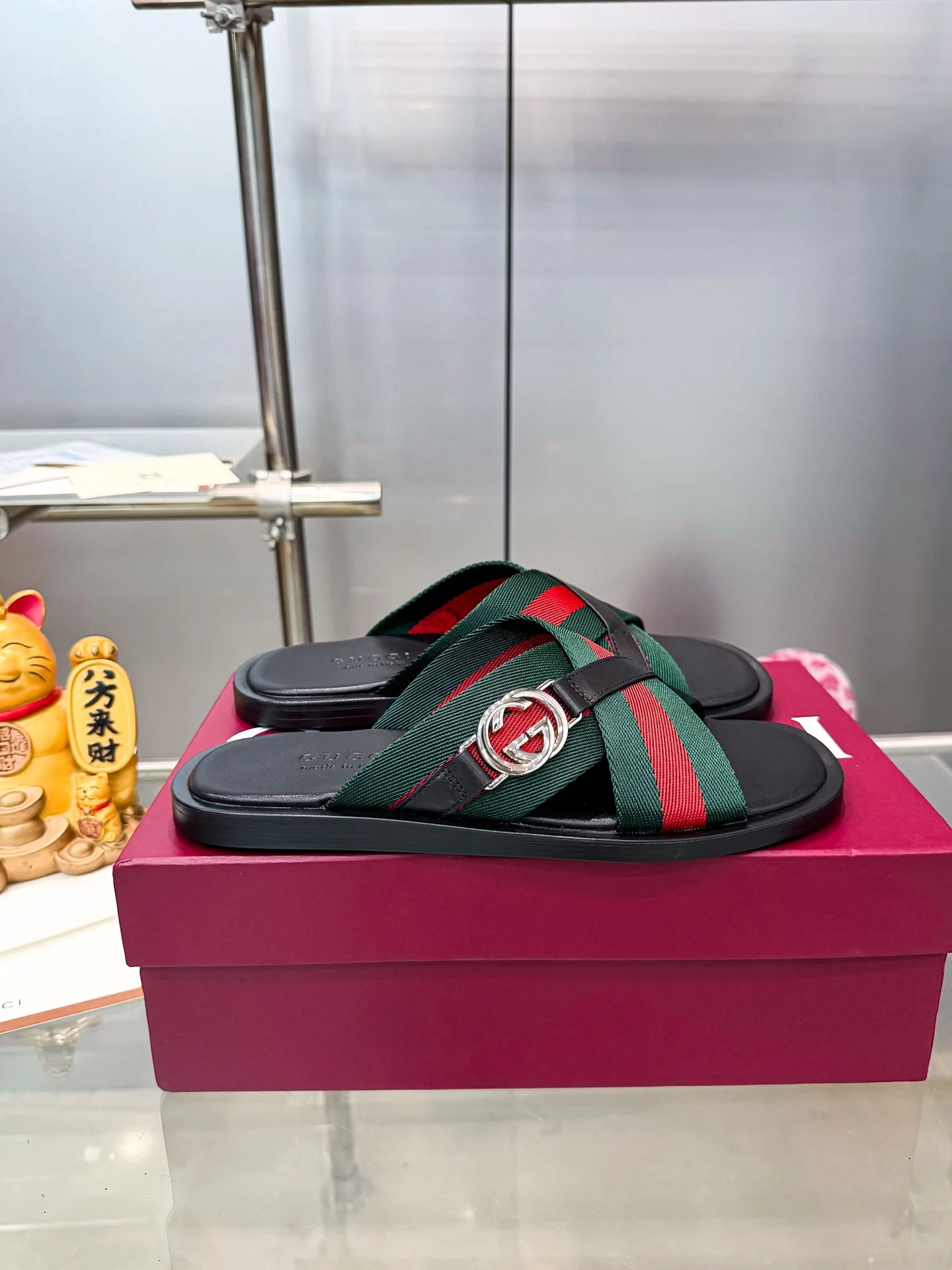 GUCCI Slides Fabric Rubber EU38-46 A60202608031199 - Image 2