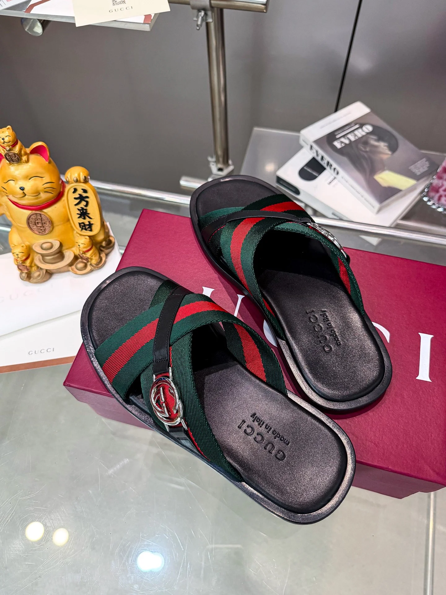 GUCCI Slides Fabric Rubber EU38-46 A60202608031199 - Image 3