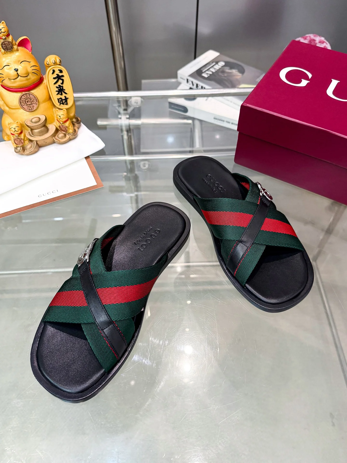 GUCCI Slides Fabric Rubber EU38-46 A60202608031199 - Image 7
