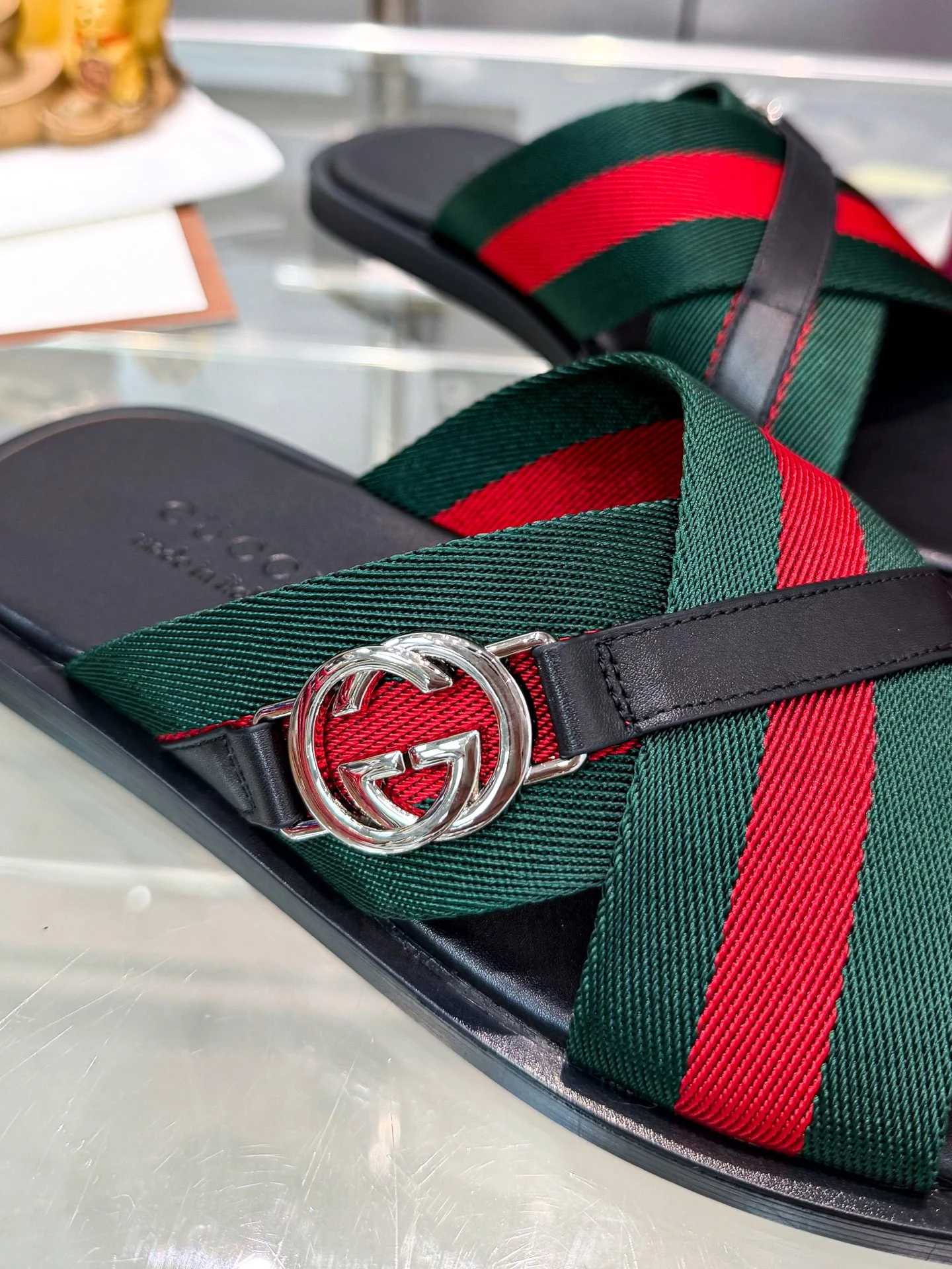 GUCCI Slides Fabric Rubber EU38-46 A60202608031199 - Image 8