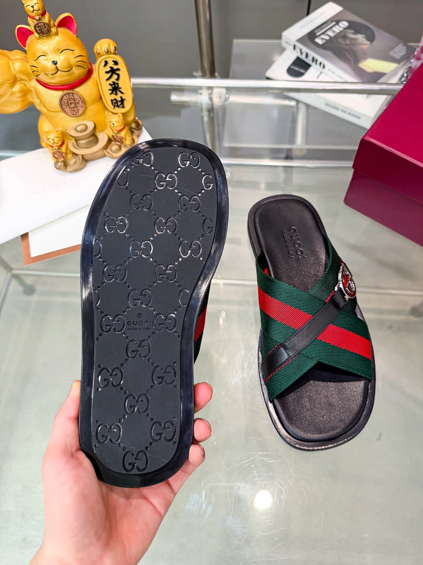 GUCCI Slides Fabric Rubber EU38-46 A60202608031199 - Image 9