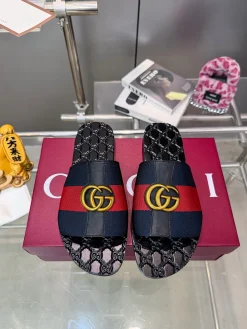 GUCCI Slippers Leather Webbing EU35-47 A40202608031207