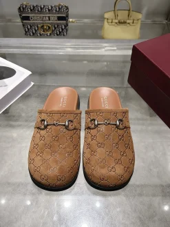 Alternative view of GUCCI Slippers Suede Leather EU39-46 B10202608033039