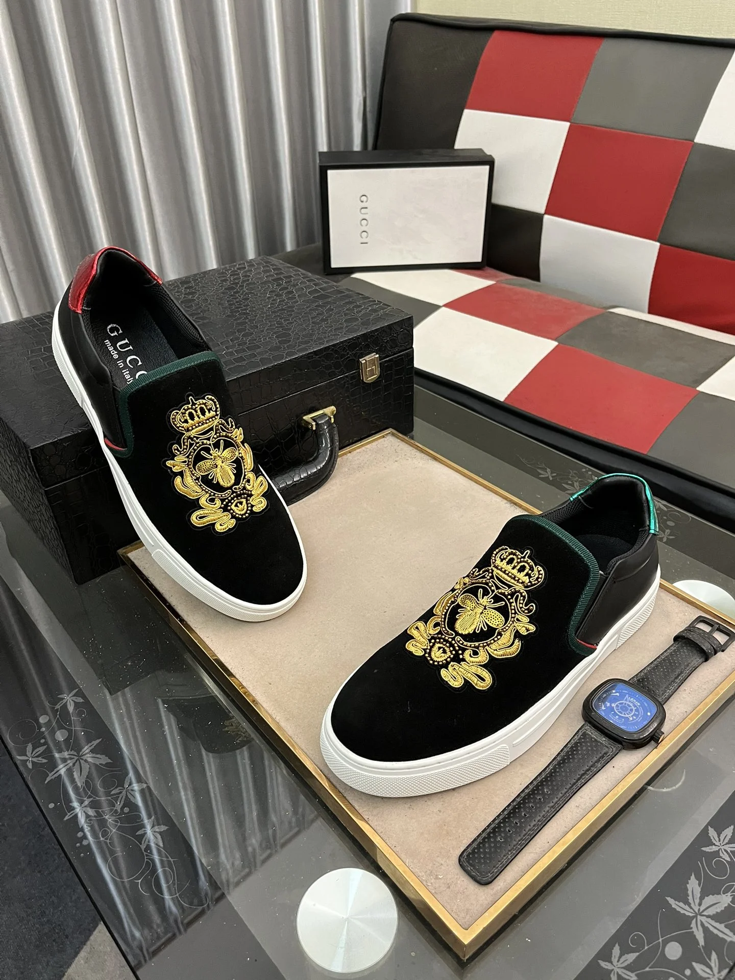 GUCCI Sneakers Lambskin EU38-44 A80202608030167 - Image 3