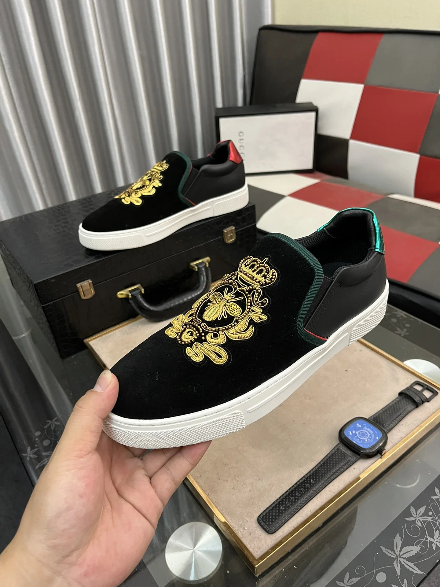 GUCCI Sneakers Lambskin EU38-44 A80202608030167 - Image 4