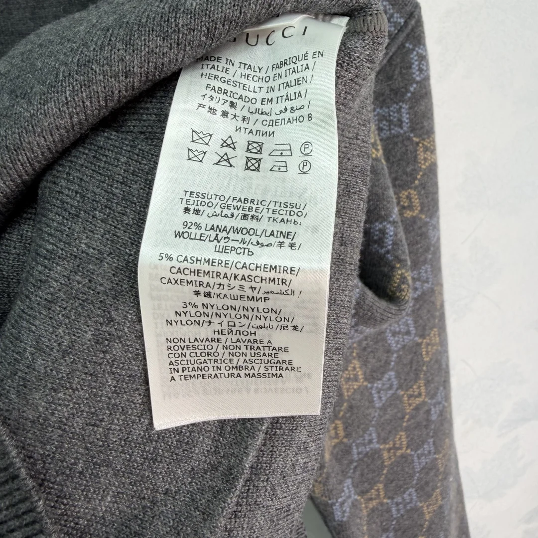 GUCCI Sweaters Wool Jacquard S-M-L B85202608040756 - Image 8