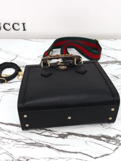 Alternative view of GUCCI Top Handle Bags (Black-Gold) 27X24X11CM F50202608060017