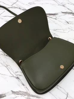 Alternative view of GUCCI Top Handle Bags Calfskin Leather (Green-Gold) 32x17x10 G10202608060055