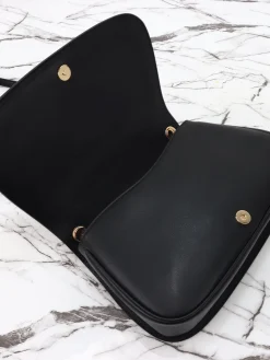 Alternative view of GUCCI Top Handle Bags Canvas Leather (Black-Beige) 32X17X10CM F00202608060054