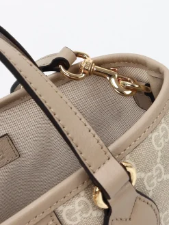 Alternative view of GUCCI Top Handle Bags Leather (Beige-Gold) 20X18X10CM C90202608060242