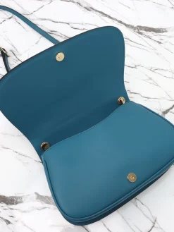 Alternative view of GUCCI Top Handle Bags Leather (Blue-Gold) 32X17X10CM G10202608060057