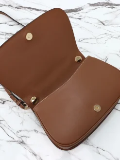 Alternative view of GUCCI Top Handle Bags Leather (Brown-Gold) 27X18X7CM F30202608060045