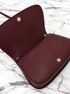 Alternative view of GUCCI Top Handle Bags Leather (Burgundy-Gold) 32X17X10CM G50202608060060