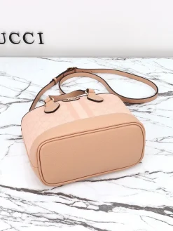 Alternative view of GUCCI Top Handle Bags Leather (Pink-Gold) 20X18X10CM C90202608060244