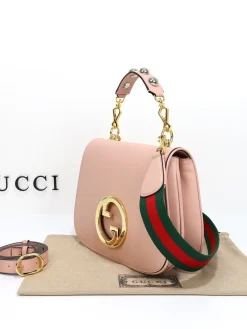 Alternative view of GUCCI Top Handle Bags Leather (Pink-Gold) 29X22X7CM G70202608060435