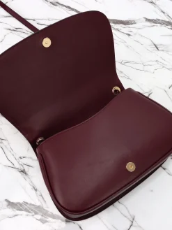 Alternative view of GUCCI Top Handle Bags Suede Leather (Red-Burgundy) 32X17X10CM G10202608060058