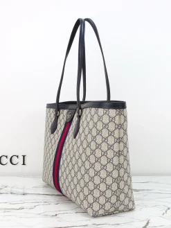 Alternative view of GUCCI Totes Bags Leather (Beige-Blue) 38X28X14CM C20202608060371