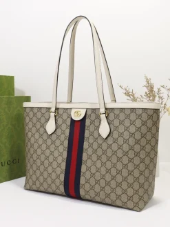 Alternative view of GUCCI Totes Bags Leather (Beige-Brown) 38X28X14CM C20202608060363