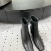 HERMES Booties Calf Leather EU35-40 C90202608030260