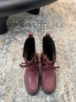 HERMES Booties Cow Leather EU35-40 D60202608030246