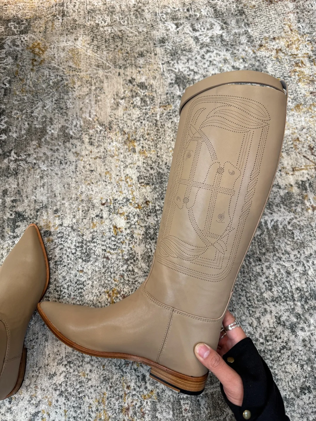 HERMES Boots Calf Leather EU35-40 F40202608030261 - Image 5