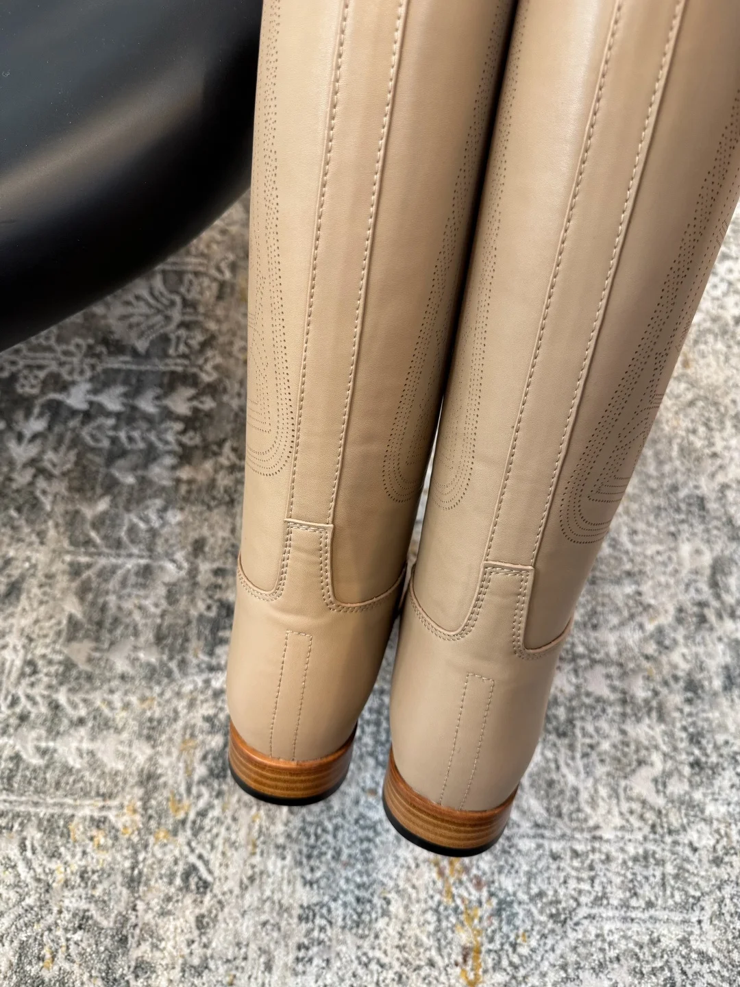 HERMES Boots Calf Leather EU35-40 F40202608030261 - Image 9