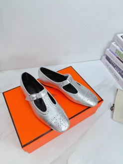 HERMES Boots Lamb Leather EU35-39 B90202608031600
