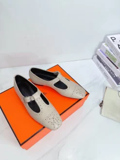 HERMES Boots Lamb Leather EU35-39 B90202608031601