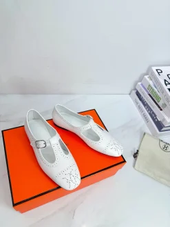 HERMES Boots Leather EU35-39 B90202608031602