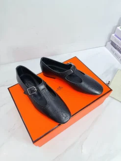 HERMES Boots Leather EU35-39 B90202608031603
