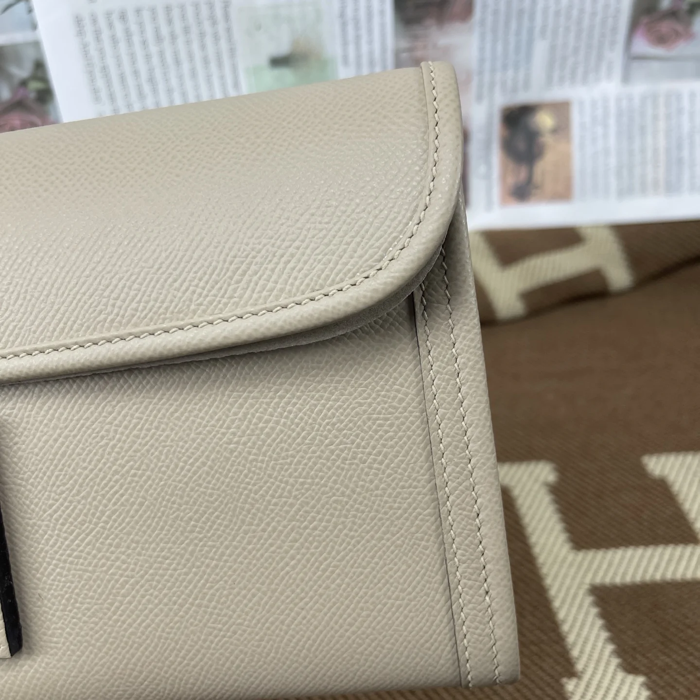 HERMES Clutches Bags Epsom Leather (Beige) 29CM H00202608091162 - Image 5