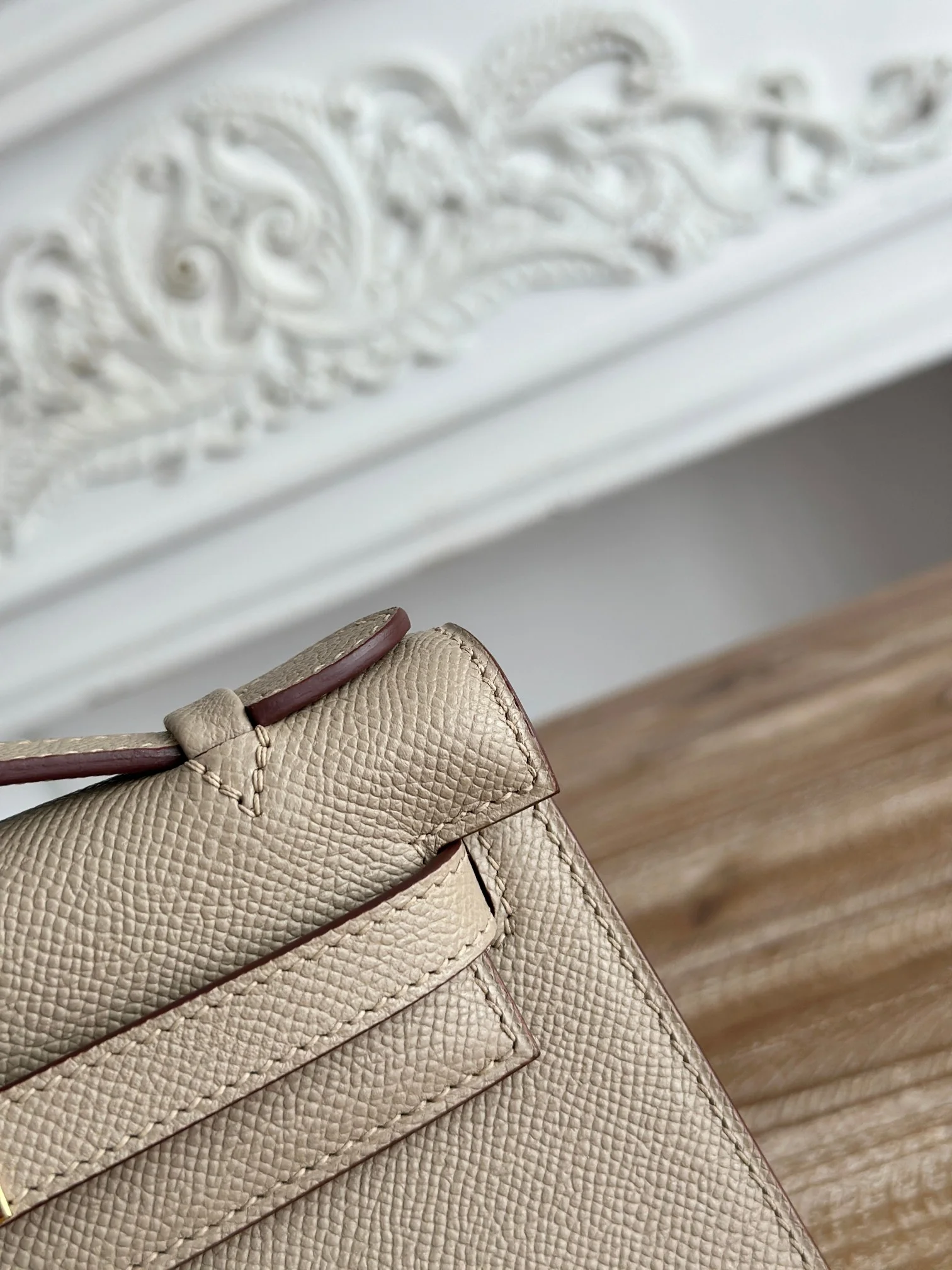 HERMES Clutches Bags Epsom Leather (Beige-Gold) 22CM F50202608090131 - Image 6