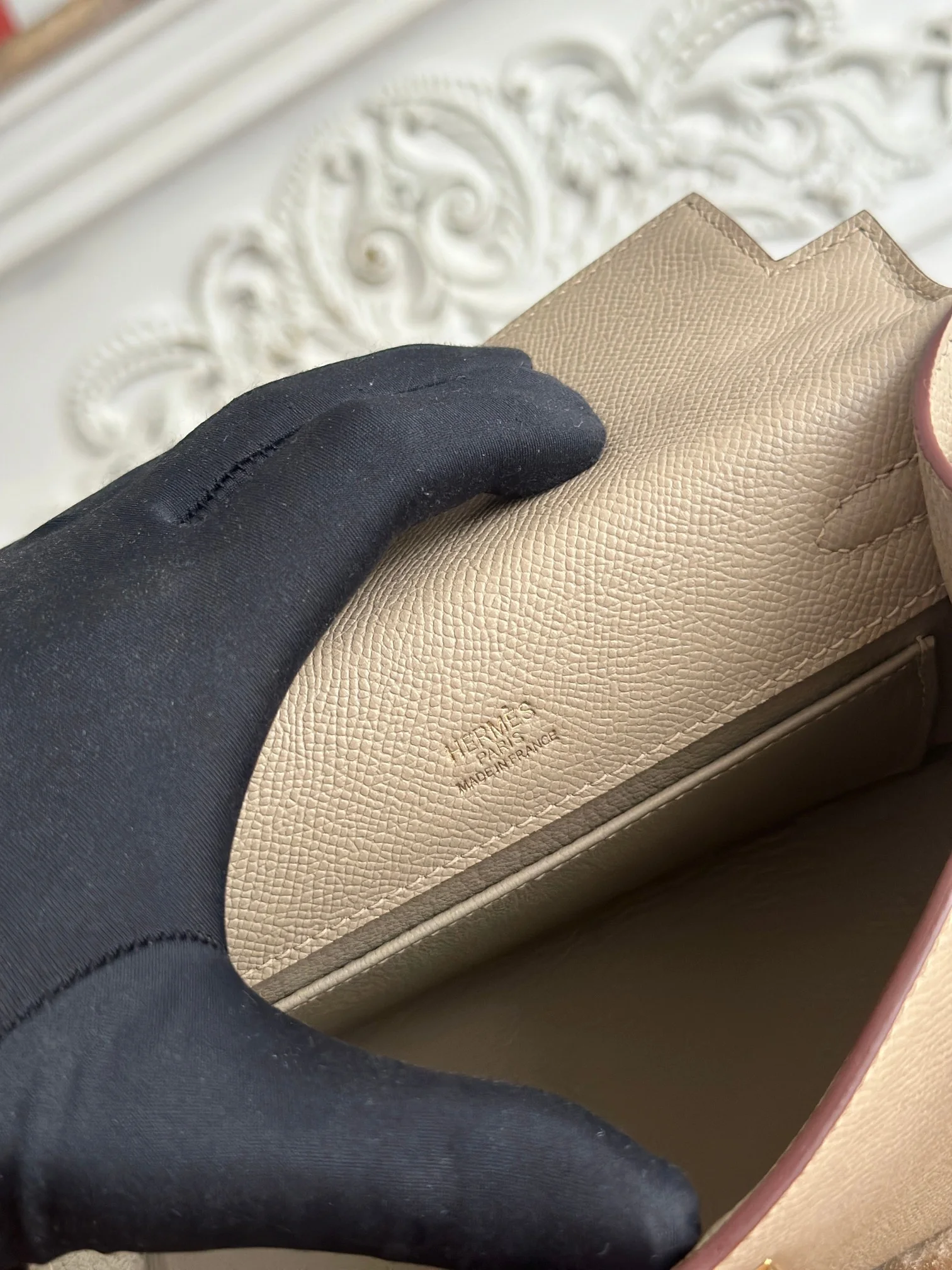 HERMES Clutches Bags Epsom Leather (Beige-Gold) 22CM F50202608090131 - Image 9
