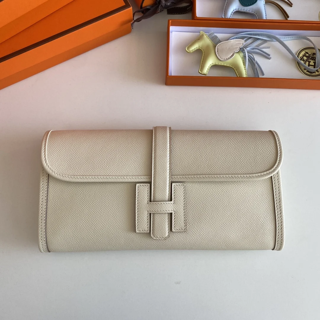 HERMES Clutches Bags Epsom Leather (Beige-Tan) 29CM H00202608091117 - Image 2