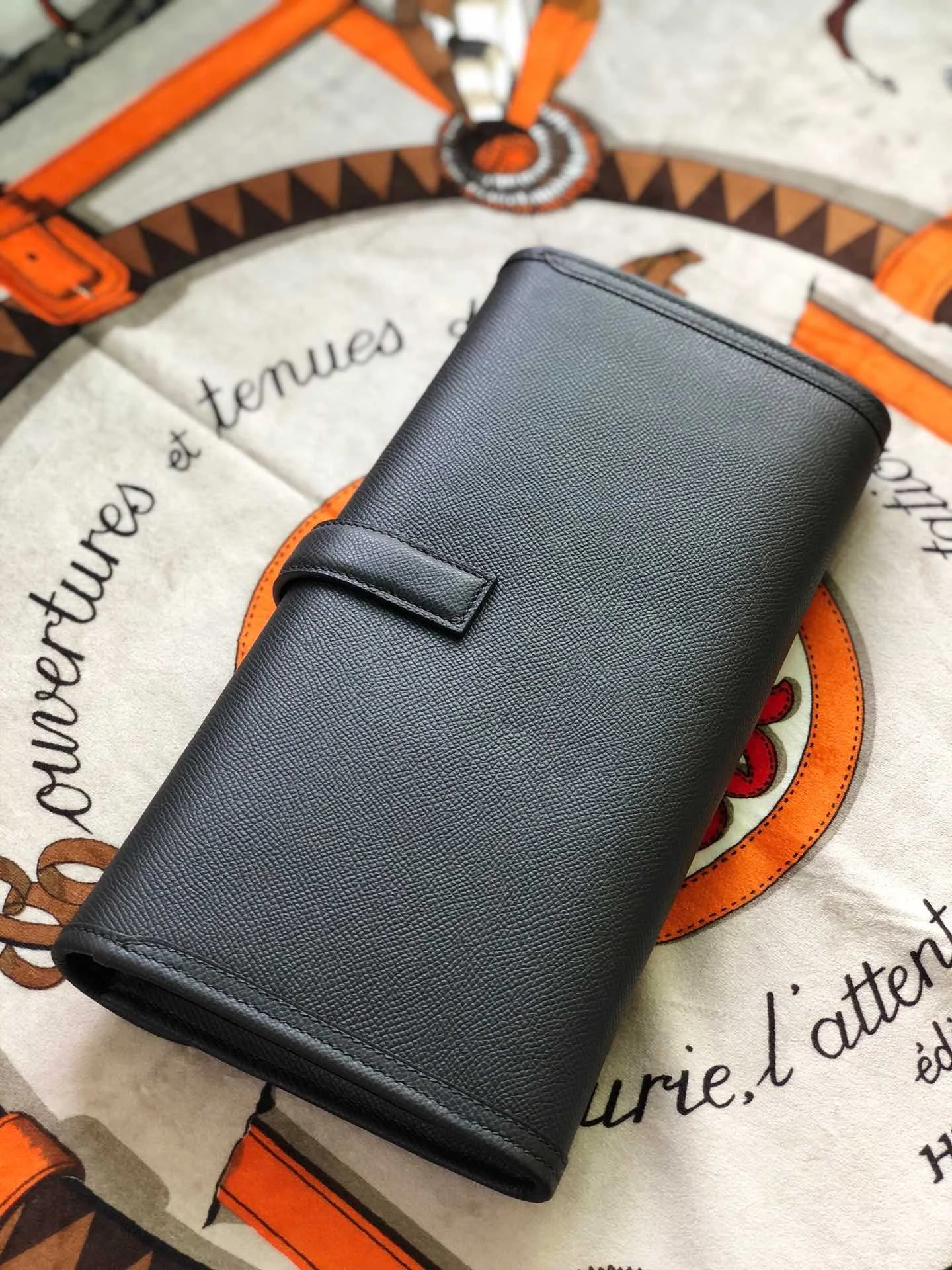 HERMES Clutches Bags Epsom Leather (Black) 29 H00202608091127 - Image 2
